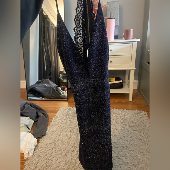 Sparkly navy blue dress! - Picture 3 of 4